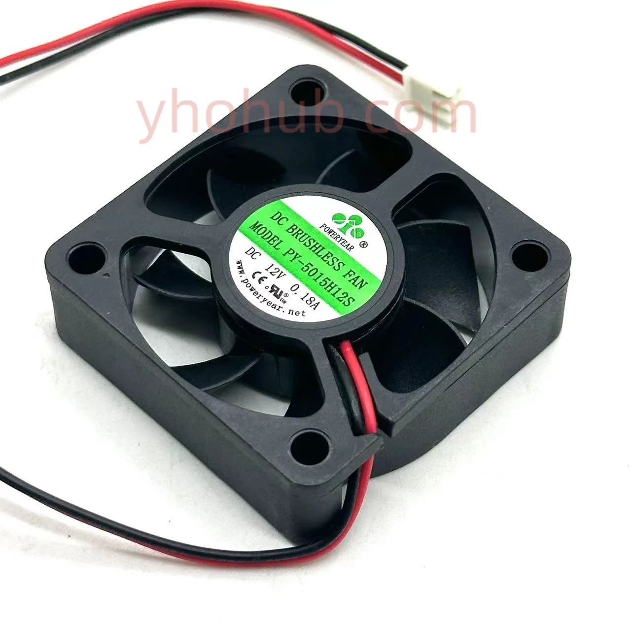 Ventilador de Refrigeração do Servidor Poweryear Fios Py5015h12s dc 12v 0.18a 50x50x15 mm