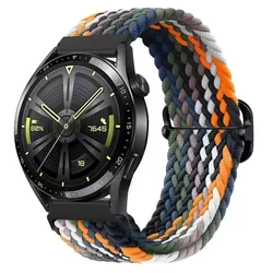 Universal Adjustable Braided Elastic Quick Release Watch Bands (18mm, 20mm, 22mm) - 20mm (Cowboy Colorful)