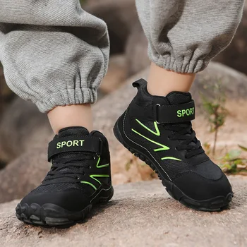 Autumn Winter Baby Boys Girls Boots Children Waterproof Casual Shoes Outdoor Anti-slip Infant Shoes Plush Kids Ankle Boots 2