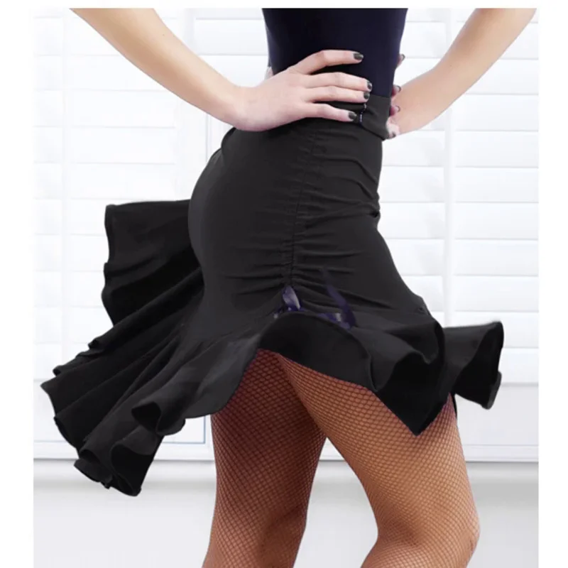 

Square dance dance skirt black body skirt skirt pull rope safety pants Latin dance skirt