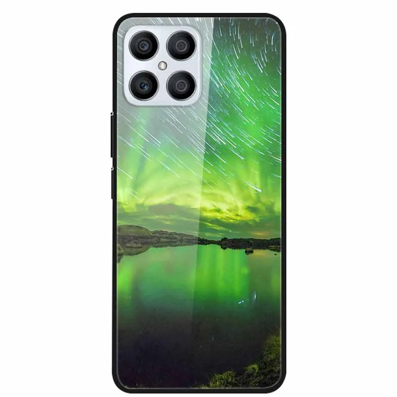 Фото Роскошный чехол для Honor X8, чехол из закаленного стекла для Honor X 8 4G, задний бампер из ТПУ для HonorX8 2022, чехол для телефона 2 3 №5