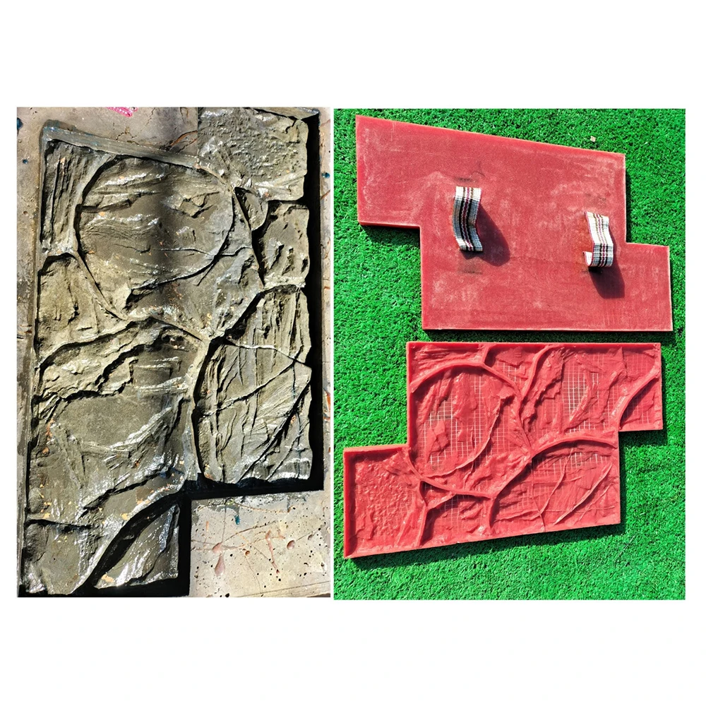 Stamp wall stone cement printing mold hand-pressed bluestone slab mold floor embossed cement ground courtyard simulation