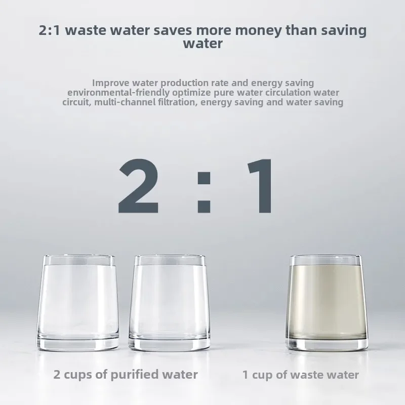 Water purifier Household direct drinking tap water pure filter RO reverse osmosis double outlet water purifier