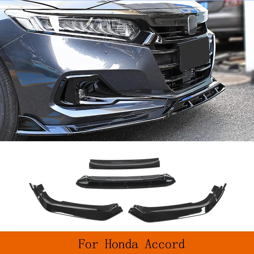 

Front Bumper Lip for Honda Accord 2022UP 10.5th Gen Sedan Car Front Bumper Protection Spoiler Splitter ABS Gloss Black