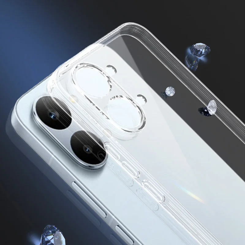 Flexible Durable Phone Cases: Clear TPU Soft Transparent Shockproof Cover