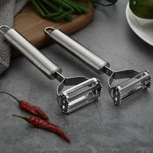 

Stainless Steel Peeler Multi-function Vegetable Fruit Tool Double-ended Paring Knife Potato Cucumber Grater Sharp Kitchen Tools