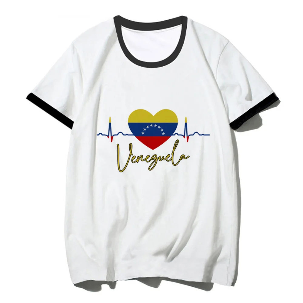 

Футболка Венесуэла, Женский Топ в японском стиле, забавная аниме одежда Харадзюку для девушек