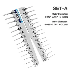 High - Precision Capillary Measuring Instrument for Inner and Outer Diameters (SET - A)