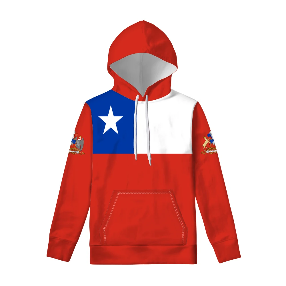 

Chile Zipper Hoodie Diy Free Custom Made Name Number Chl Sweatshirt Nation Flag Cl Chilean Spanish College Print Photo Clothes