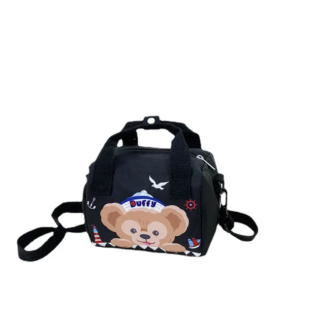 Disney Stellalou Donald Duck Duffy Cartoon Anime Cute Printed Canvas Bag Children School Outing Leisure Shoulder Bags for Girls 3