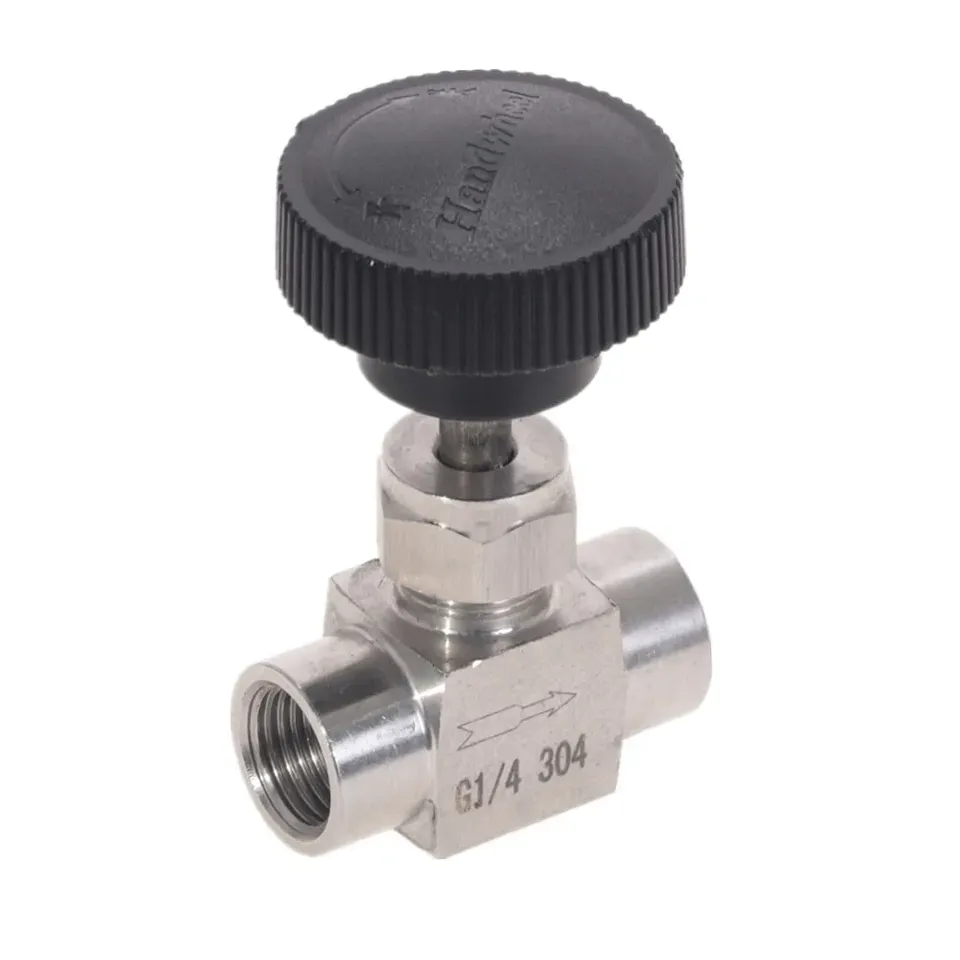 Stainless Steel S304 Needle Valve Tube OD 1/8'' 1/4'' 1/2'' Internal Thread  For Water Gas Oil