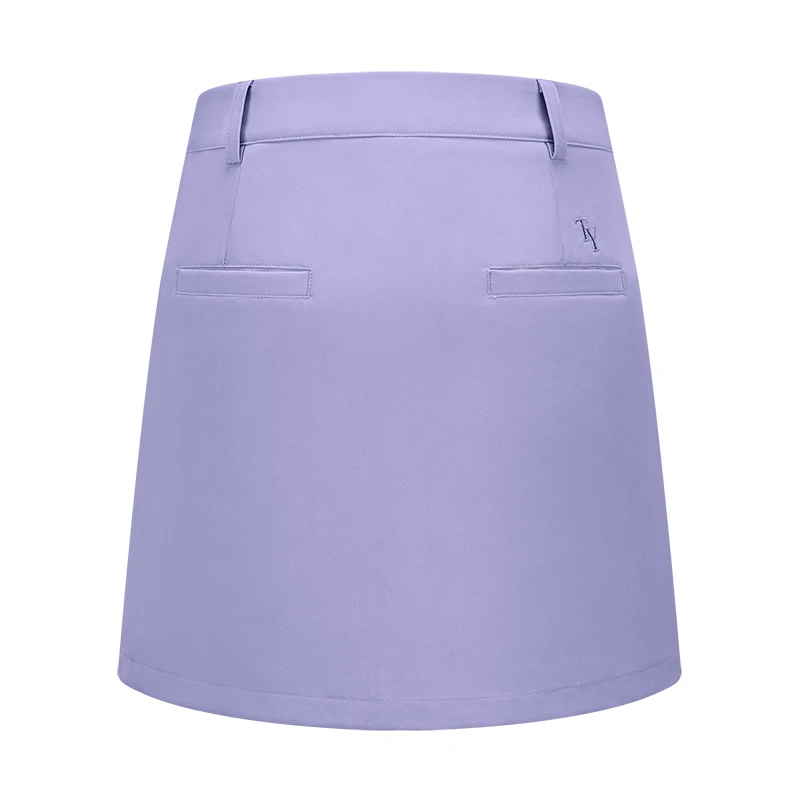 TTYGJ Spring and Autumn Golf pleated midi skirt with high waist and A-line anti glare design simple fashionable sports skirt