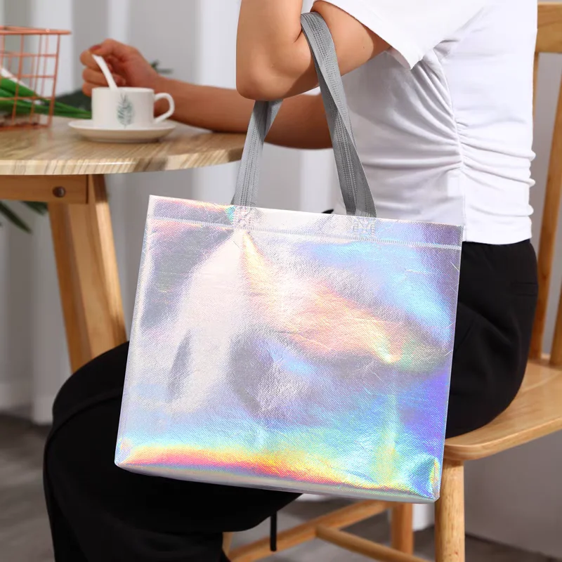 Organza Gift Bags Party Gift Bags 1-10Pcs Nonwoven Tote Bags for Party Favors