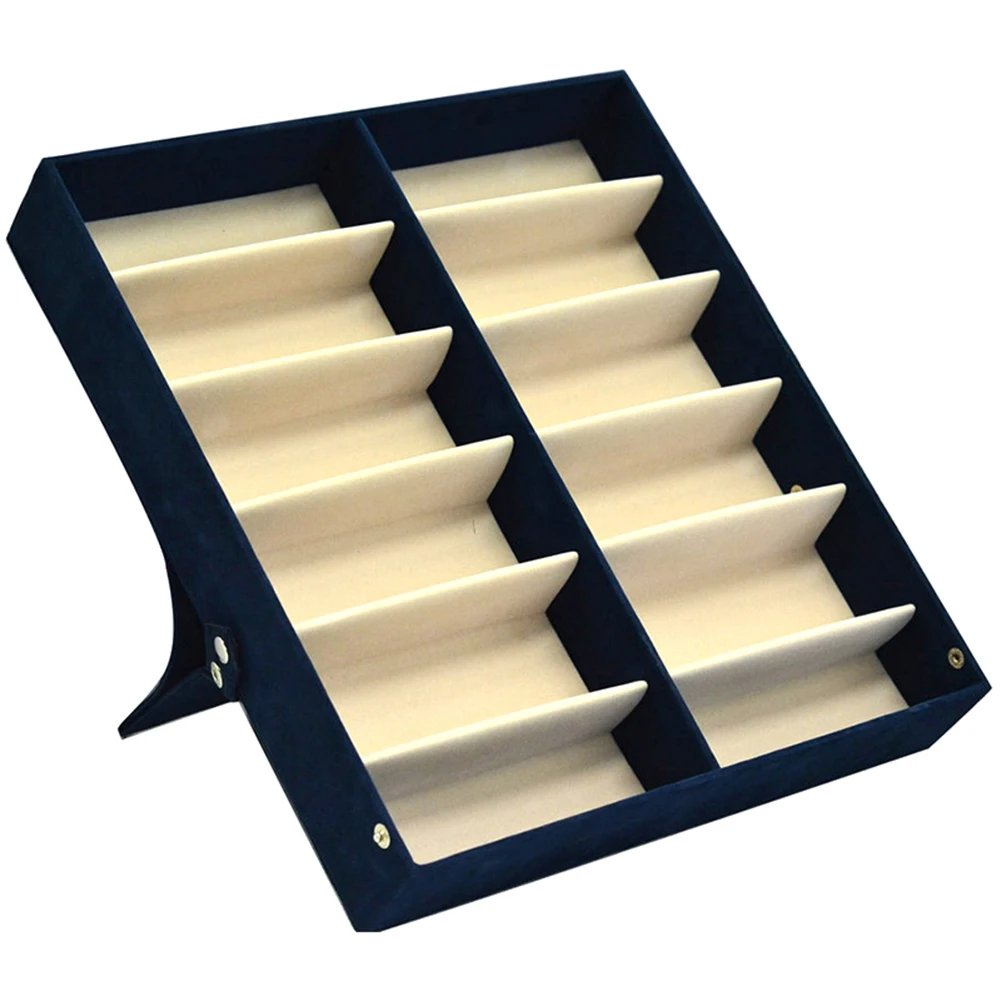 

Thick Foldable Glasses Display Case 12 Pairs Sunglasses Glasses Storage Box