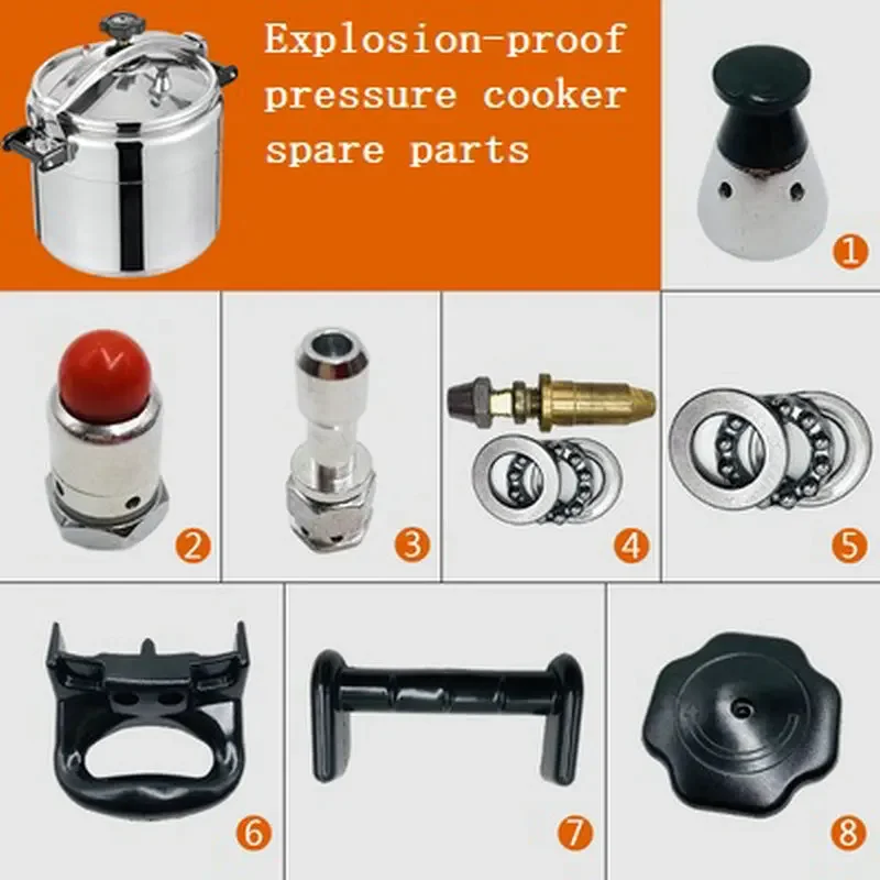 Commercial Pressure Cooker Accessories Copper Rod Knob Switch Copper Shaft Screw Sleeve Screw Bearing Matching Assembly