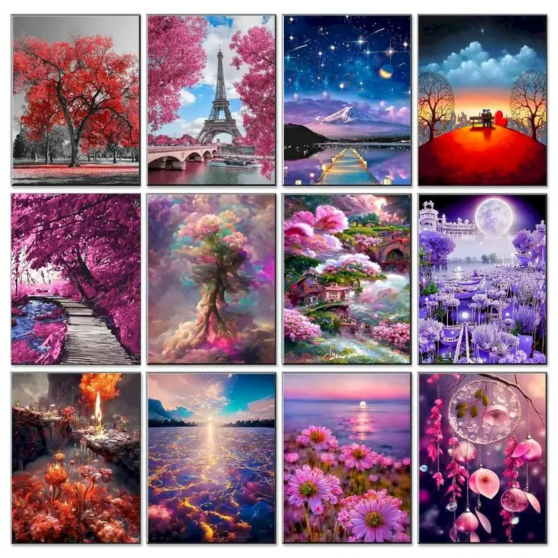 

Картина по номерам на холсте для взрослых, без рамки