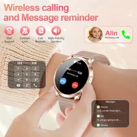 Nouvelle Montre Connectée Élégante pour Femme 2026 – Écran AMOLED HD, Appel Bluetooth, Suivi Santé, Moniteur de Sommeil, Étanche – Pour Femme 2