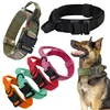 Reflective Tactical collar Adjustable military training nylon dog collar Dog collar with handle Quick release of dog collar 5