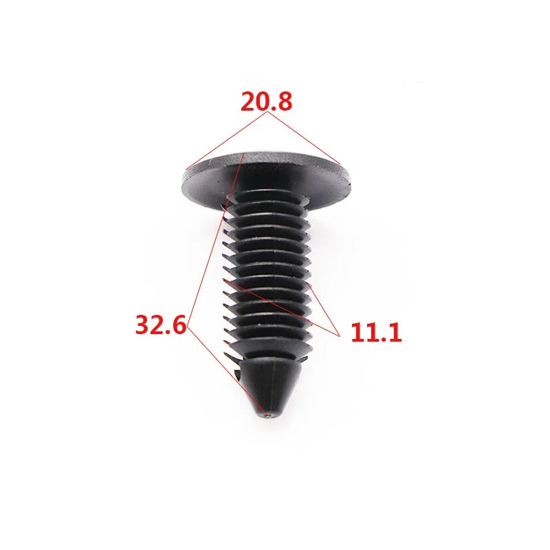 

20Pcs 11mm Hole Car Trunk Roof Trim Panel Fastener Clips Plastic Rivets Clips Universal