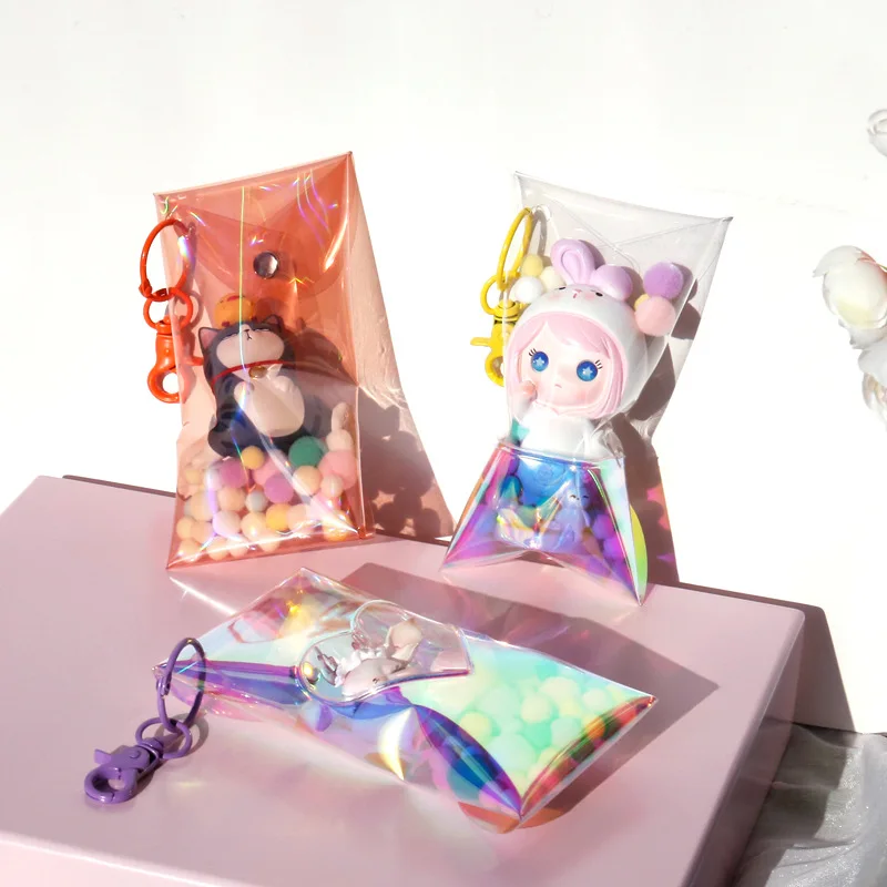 

Прозрачный Органайзер из ПВХ для игрушек, с брелоком