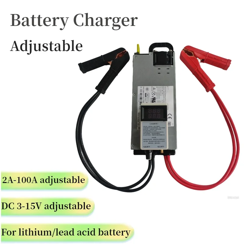 Chargeur de batterie drone 15V 100A 1200W avec pinces Anderson