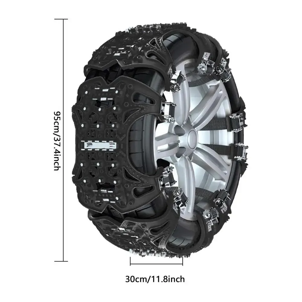 Wear-Resistant Universal Car Safety Chains Winter Tire Security Chains Portable Automobile Tire Crawler Non-slip for For SUV