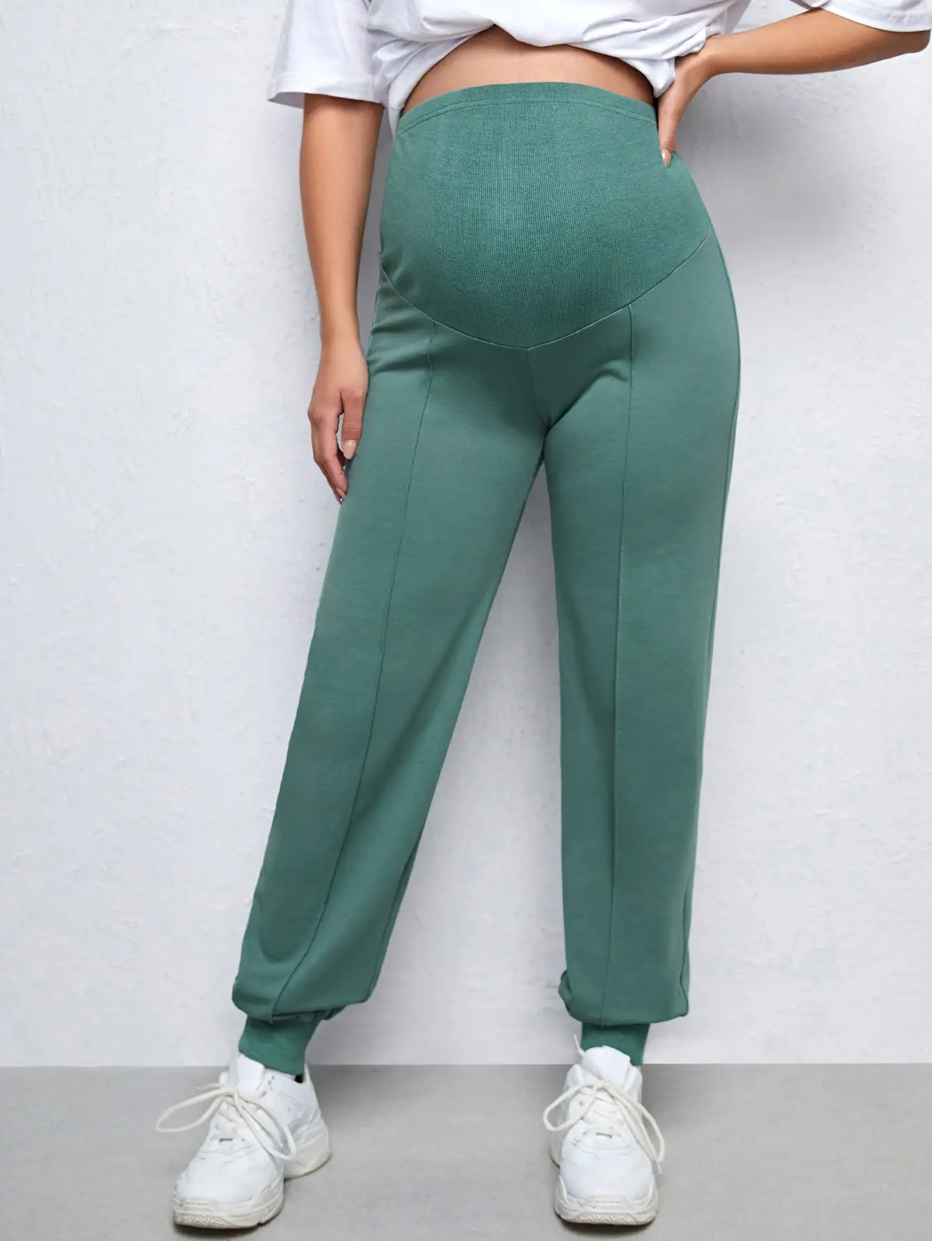 Maternity Pants Women's European and American pregnant women's clothing adjustable pregnant women's pants cropped pants casual