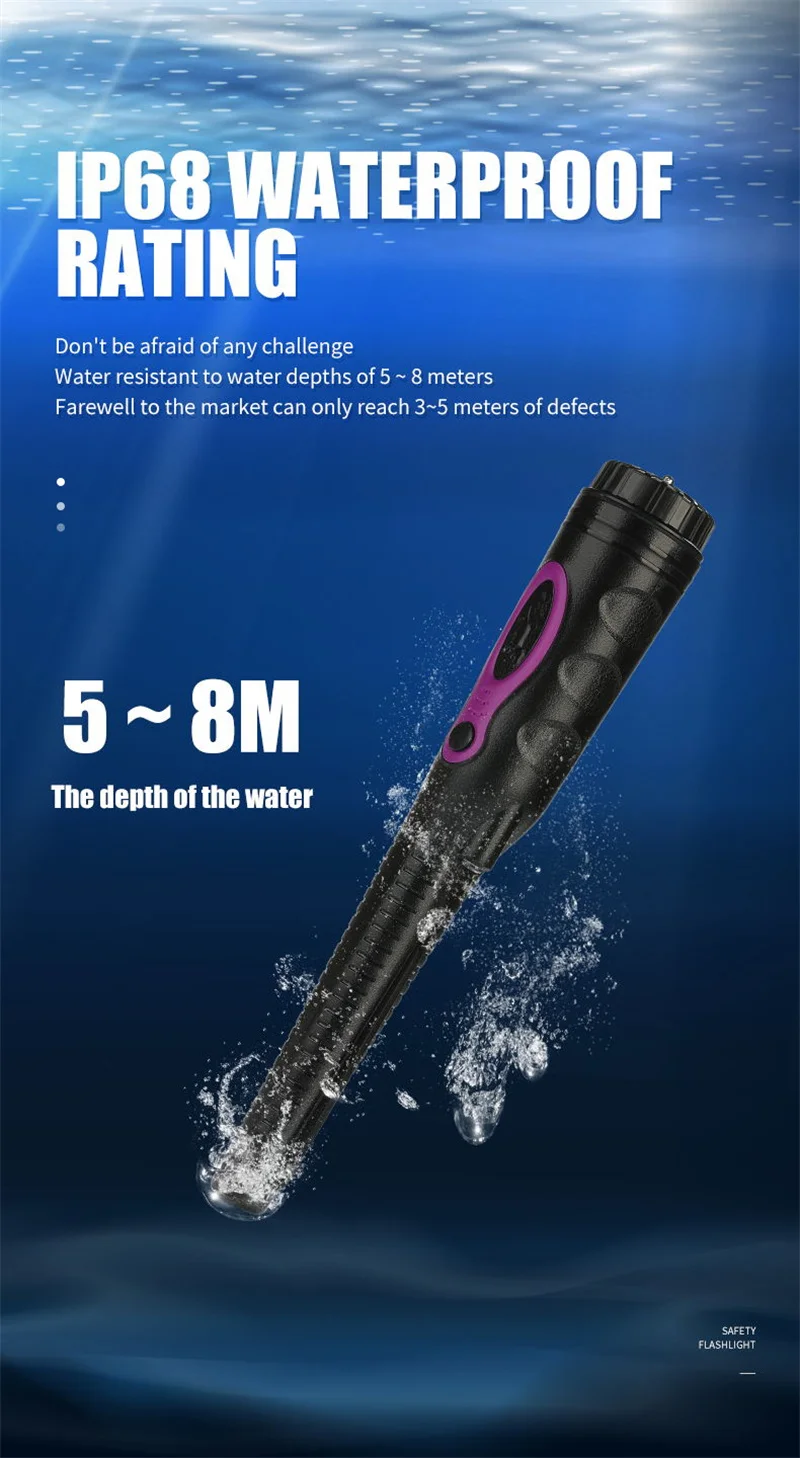 Handheld Pinpointer Metal Detector Pinpoint Metal Finder Waterproof Hand Held Gold Detector Treasure Hunter for Adults