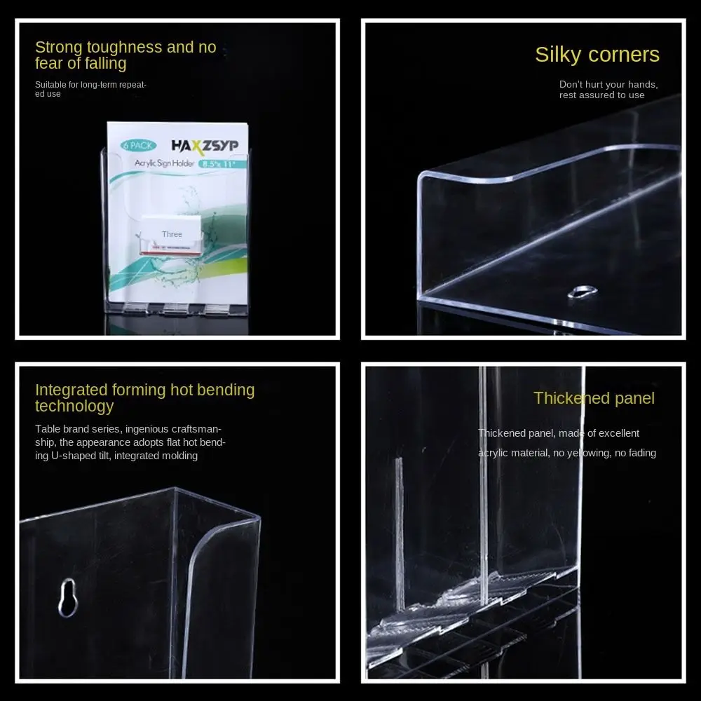 Transparent Display Card Stand Shelf Display Stand High Quality Desktop Holder Portable Acrylic Business Stand Men And Women