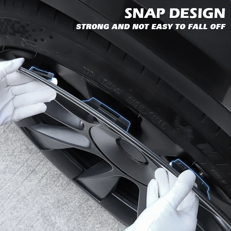 For Tesla Model Y 20 Inch Rim Wheel Hub Protection Patch Protectors ABS Wheel Guard Covers Accessories Auto Exterior