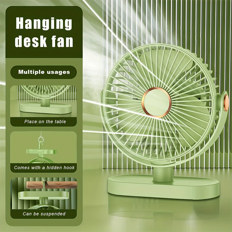 Xiaomi Portable Desktop Fan 10000mAh 5 Speed ​​Mute 720° Rotation Cool USB Rechargeable Fans for Home Office Desktop Travel 5