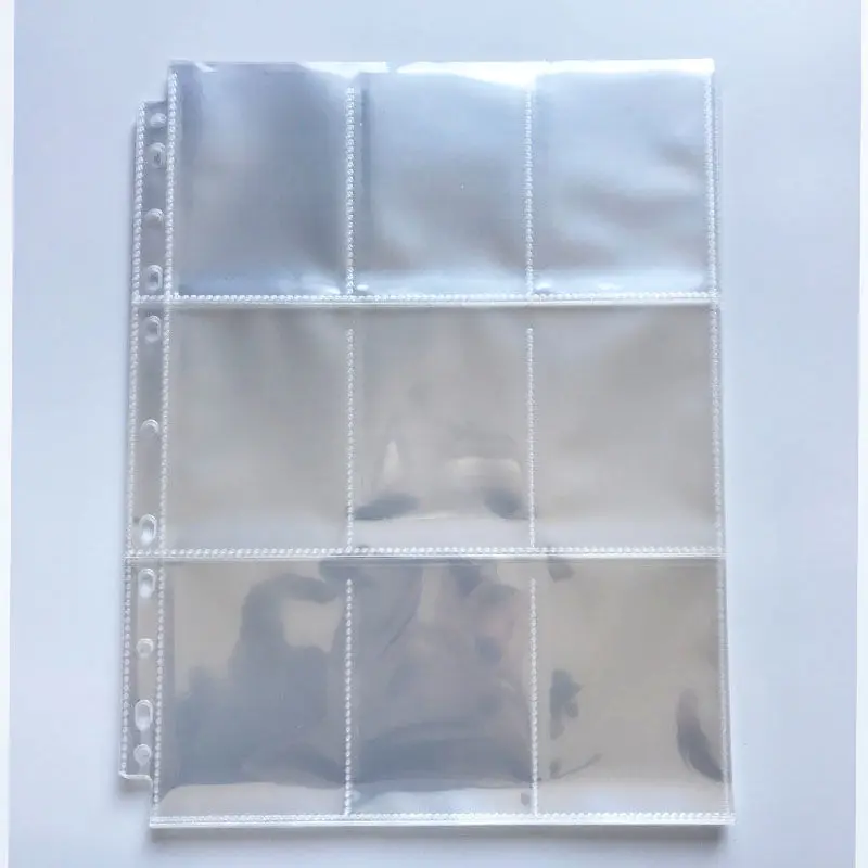 SKYSONIC 10pcs/Set A4 Binde PP Sleeves PostCards Bag Guka 3/5 Inch Album Collect Refill Pocket Organizer Stationery Suppl 6