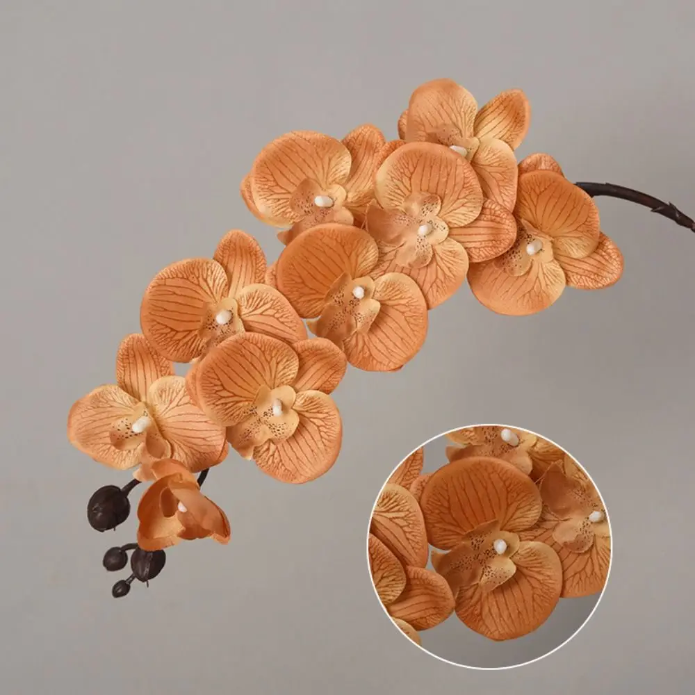 Silk White Artificial Orchid Flower Wedding Decoration