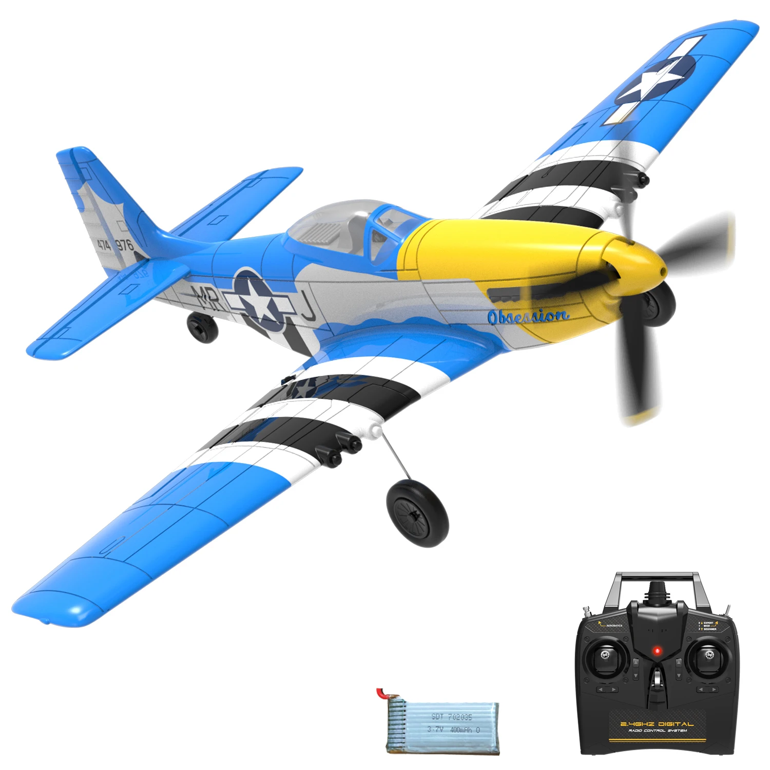 モデルクラフト MIDGET MUSTANG RC飛行機 1/3 Scale MIDGET MUSTANG 72-inch WS RC Airplane Printed