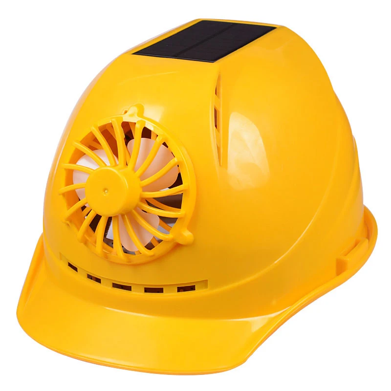 

New Solar Power Safety Helmet Outdoor Working Fan Hard Hat Construction Workplace ABS Protective Fan Cap Powered by Solar Panel