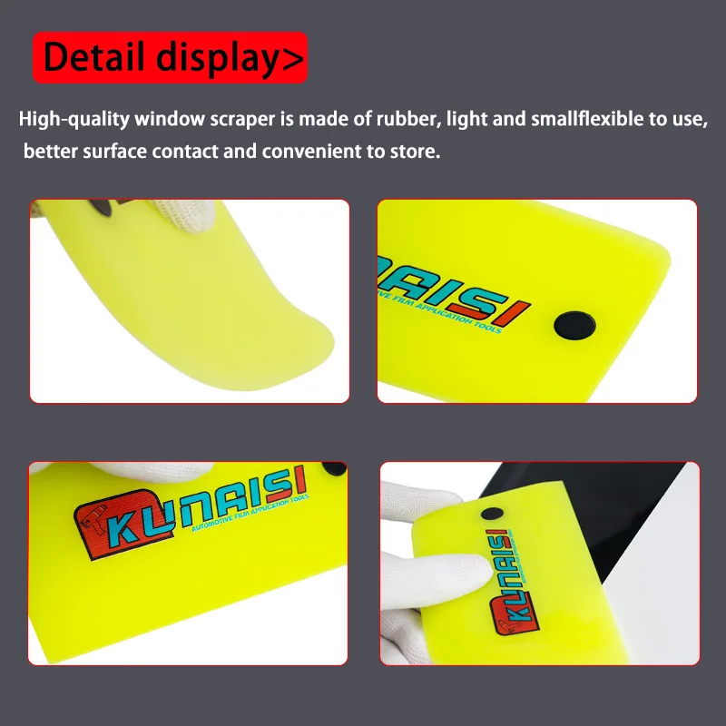 7pcs ppf Rakel Auto weichen Gummisc haber Anti-Kratzer Film Fenster Tönung Werkzeuge Vinyl Wrap Silikon Rakel Glas Wasser wischer – Detail 6