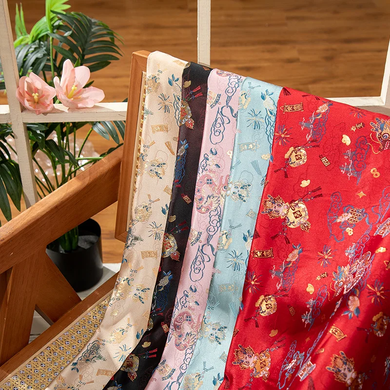 

Новый китайский новогодний Дракон раньше женская детская Ретро Одежда DIY Швейные материалы