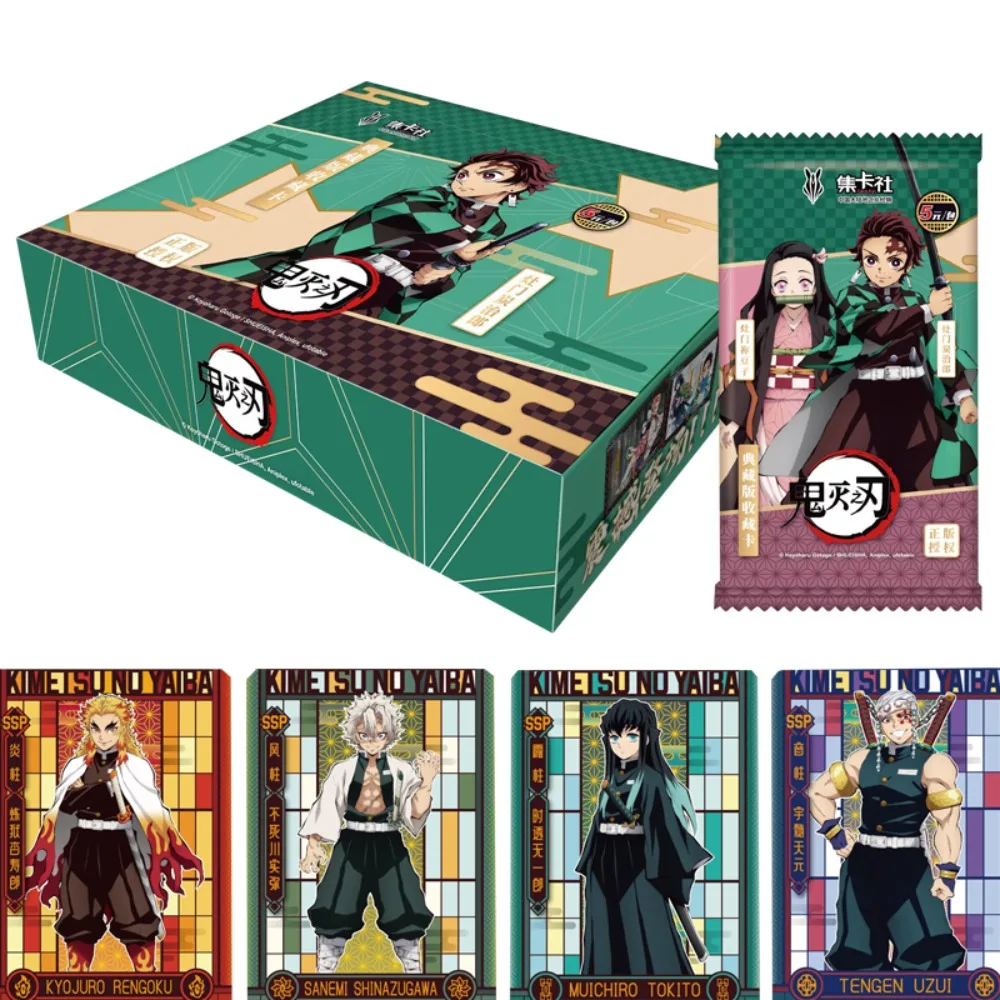 

Genuine Demon Slayer Card Japanese Anime Role Nezuko Tanjirou Kimetsu No Yaiba Collection Edition Booster Box Child Hobby Gift