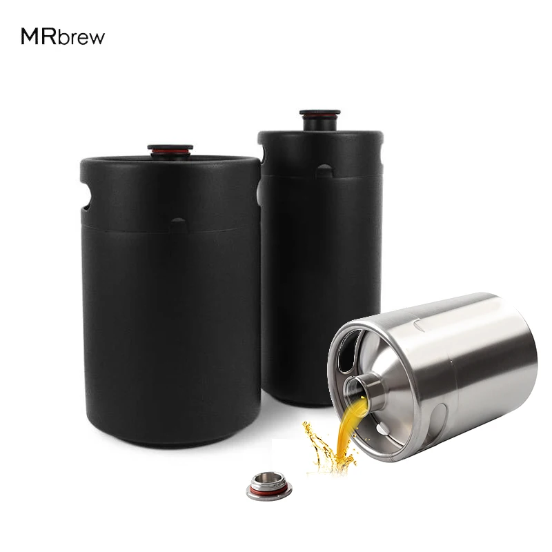 New Mini Beer Keg,Singel Wall Beer Growler Refillable Portable Craft