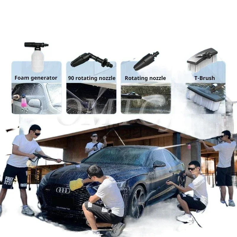 105Bar/1400W High Pressure Cleaner Portable IPX5 Waterproof for Auto Home Garden Cleaning Household Car Washing Machine 220V 3