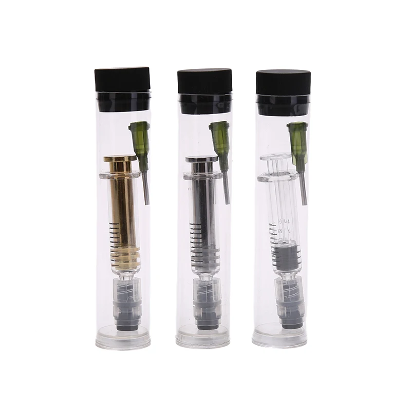 1PC 1ML 3ML 5ML Luer Lock Syringes Screw Blunt Tip Needles Caps For Industrial Dispensing reusable syringe liquid syringe syringe glue tool syringe ink injection