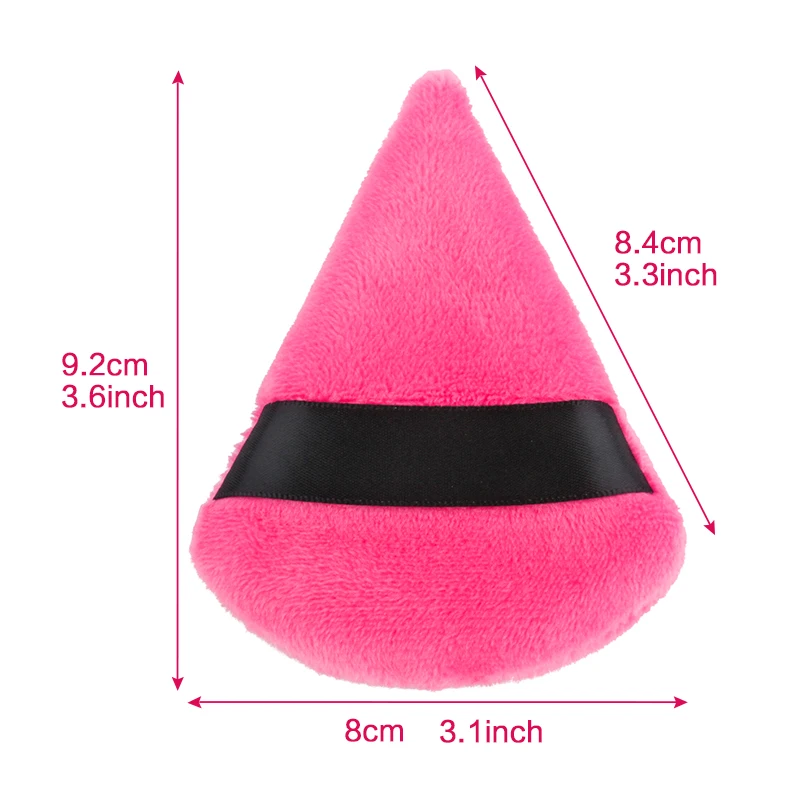 1/3/6Pcs Triangle Powder Puff Facial Smooth Sponge Beauty Cosmetics Washable  Mini Plush Powder Puff Lightweight Makeup Tools 6