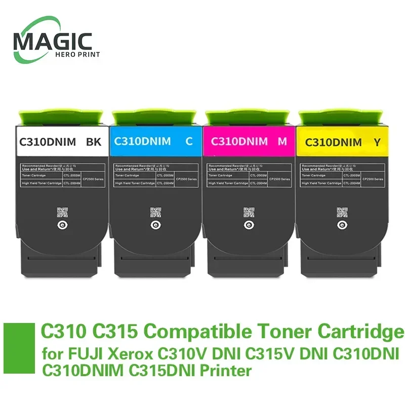 

Цветной тонер-картридж C310 C315, совместим с FUJI Xerox C310V days C315V days c310days C310DNIM c315days, принтер 006R04364 65 66