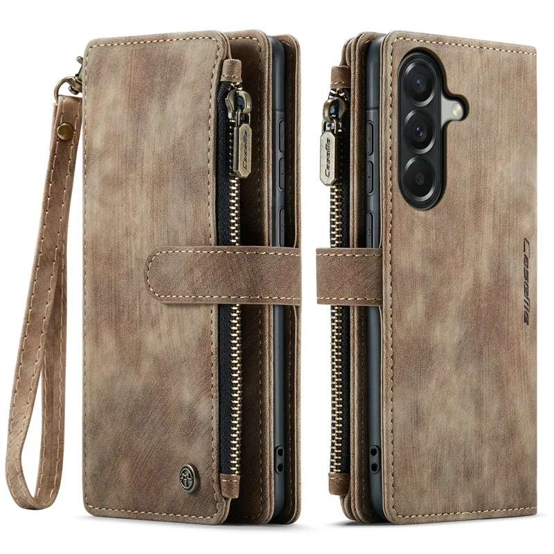 Premium Flip Leather Phone Case with Zipper Wallet and Card Holder