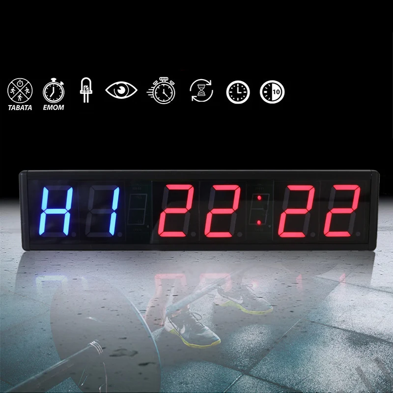 BTBSIGN LED Digital Countdown Wall Clock Fitness Timer Stopwatch for