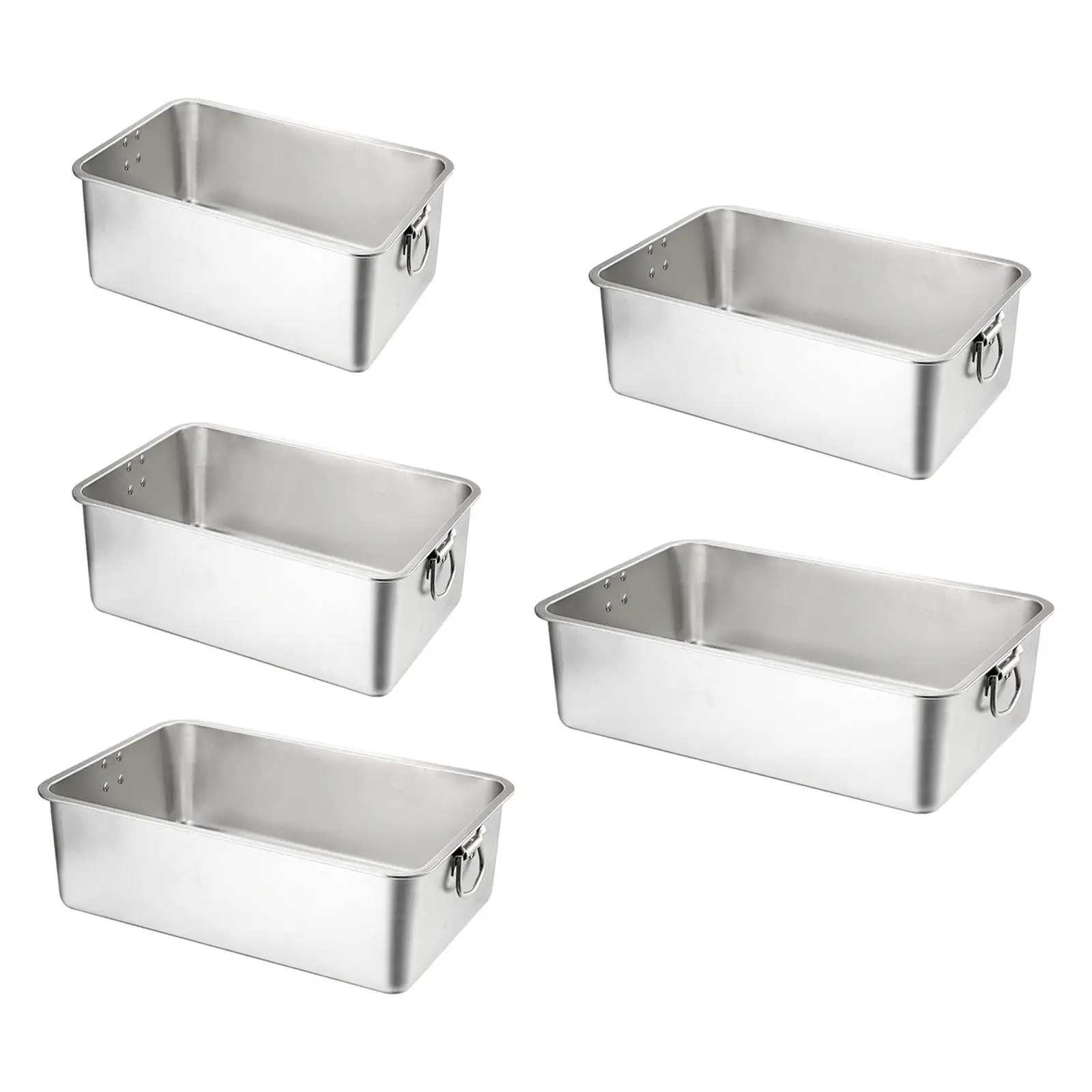 Stainless Steel Litter Box Catering Food Pan High Side High Sided Litter Pan