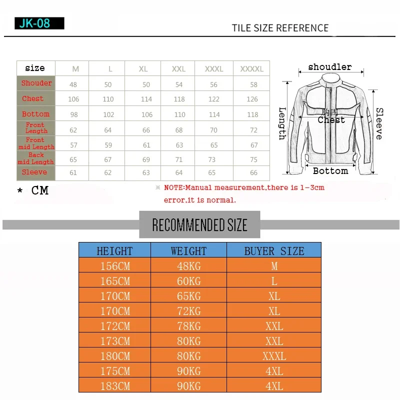 Unisex Motorcycle Summer Guards Protective Jackets Breathable Moto Equipment body Armor Jacket Reflective Racing Clothes motorcycle jacket motorcycle armor motorcycle clothing