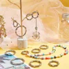 5PCS Metal Bamboo Buckle Spring O Ring Round Push Trigger Key DIY Connector Openable Keyring Carabiner Purses Handbags Snap 6