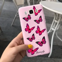 Floral Print Soft TPU Silicone Phone Case - Cute and Durable Back Cover - Galaxy J7 2016 (Beige)