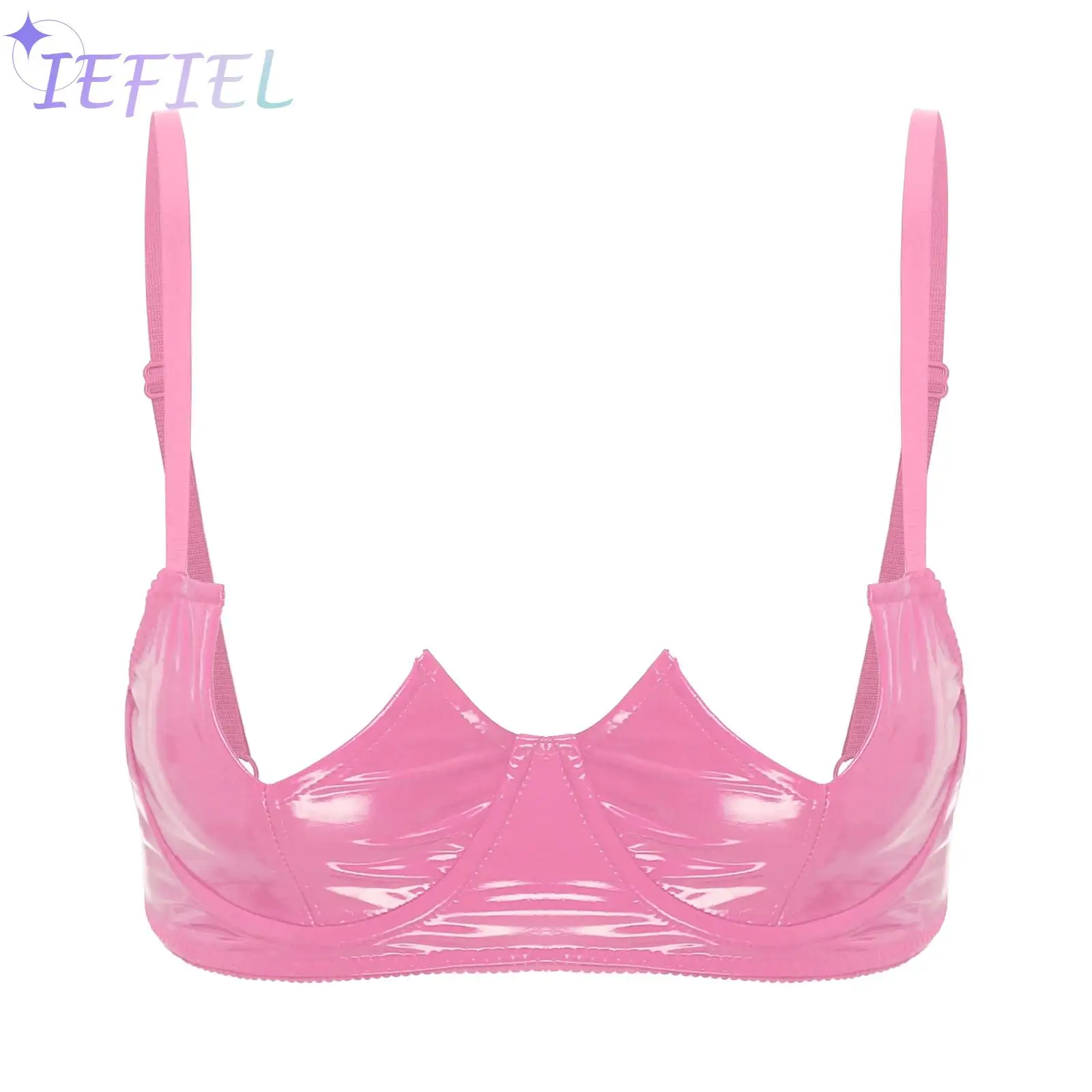 

Женский кожаный бюстгальтер на косточках с V-образным вырезом, топы, нижнее белье, женское нижнее белье, клубный бюстгальтер для выступлений на сцене, бюстье